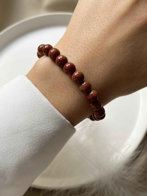 Женский браслет из натурального авантюрина 4979