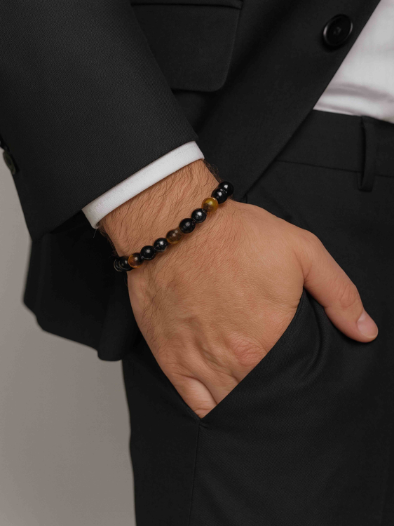 Herrenarmband aus Naturstein 5000