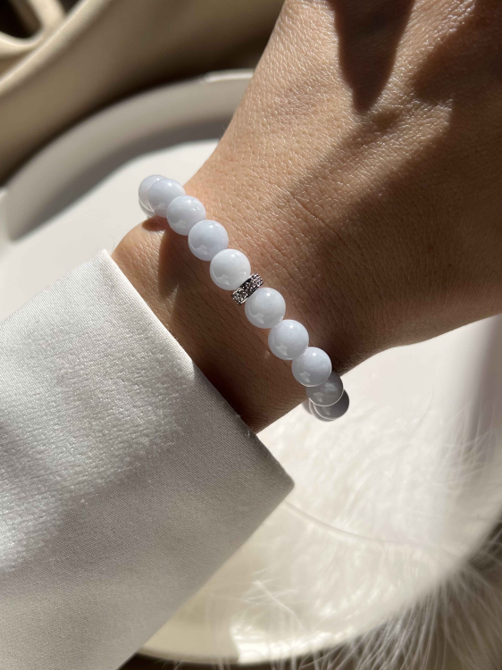 Женский браслет из аквамарина 5001