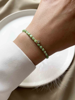 Grünes Armband aus Perlmutt 5342