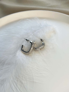 Серьги бижутерия с фианитами 5398