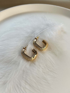 Сережки бижутерия с фианитами 5399